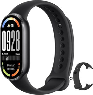 XIAOMI Mi Smart Band 10 (2025) – 1.72" AMOLED Display | 21 Days Battery Life | Touchscreen, Multi-Sport Tracker, Activity Tracker, Heart Rate Monitor | BT5.4 – Midnight Black