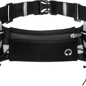 Running Belt with Water Bottles - Fits 6.5 inches Phones