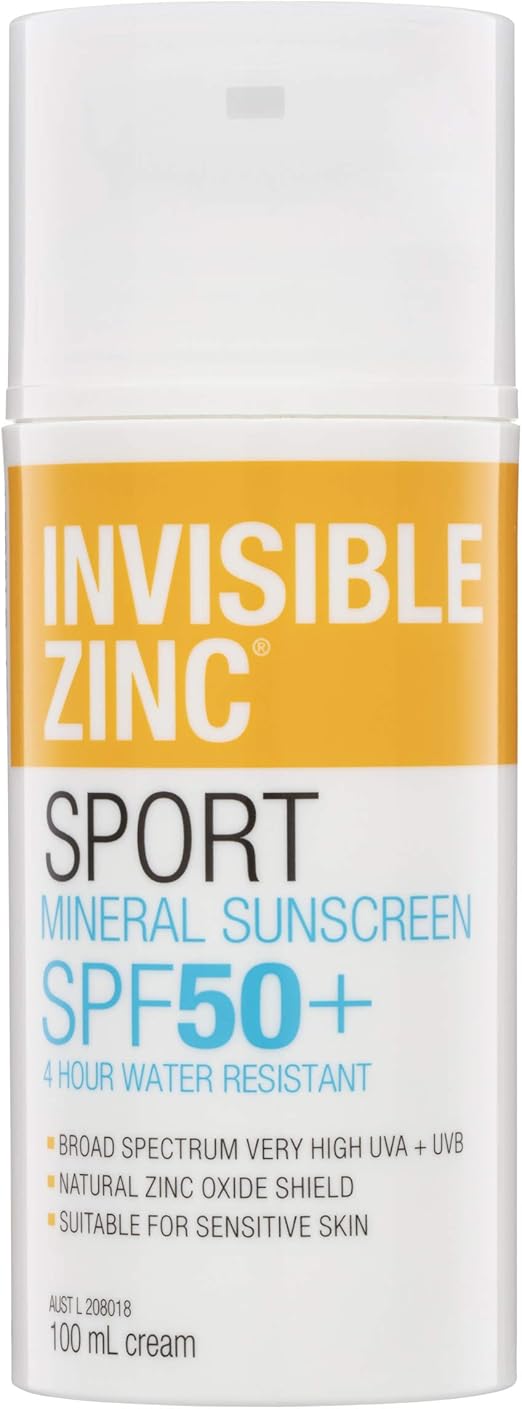 Invisible Zinc SPF50+ 4 Hours Water Resistant Sunscreen, 100ml