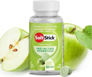 SaltStick - Electrolyte FastChews - Green Apple, 60 Chewable Tablets